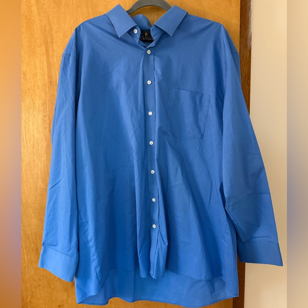 Stafford Men's Blue Shirt